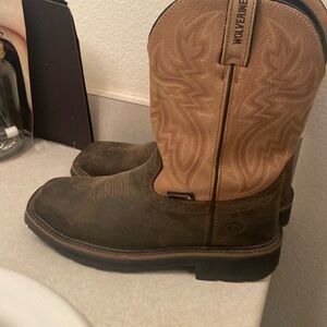 Wolverin steel toe boots size 9